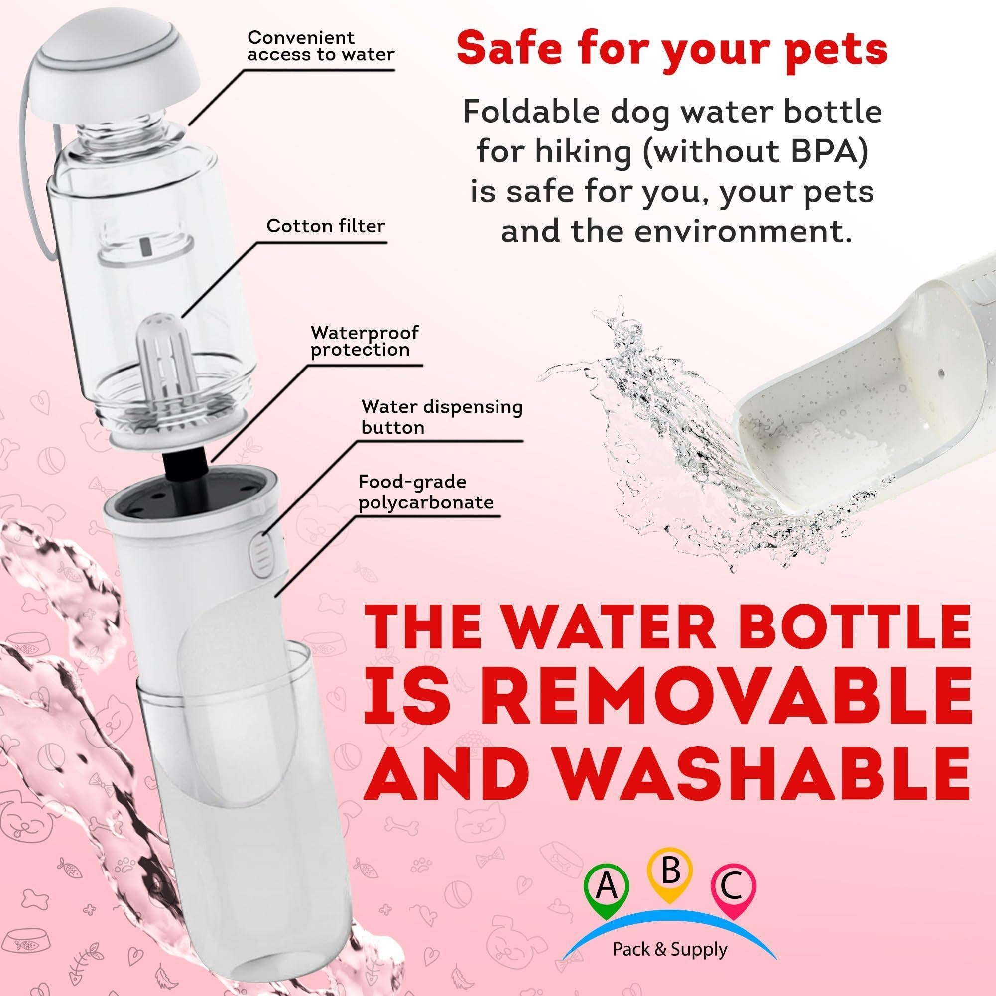 12 oz Portable Dog Water Bottle