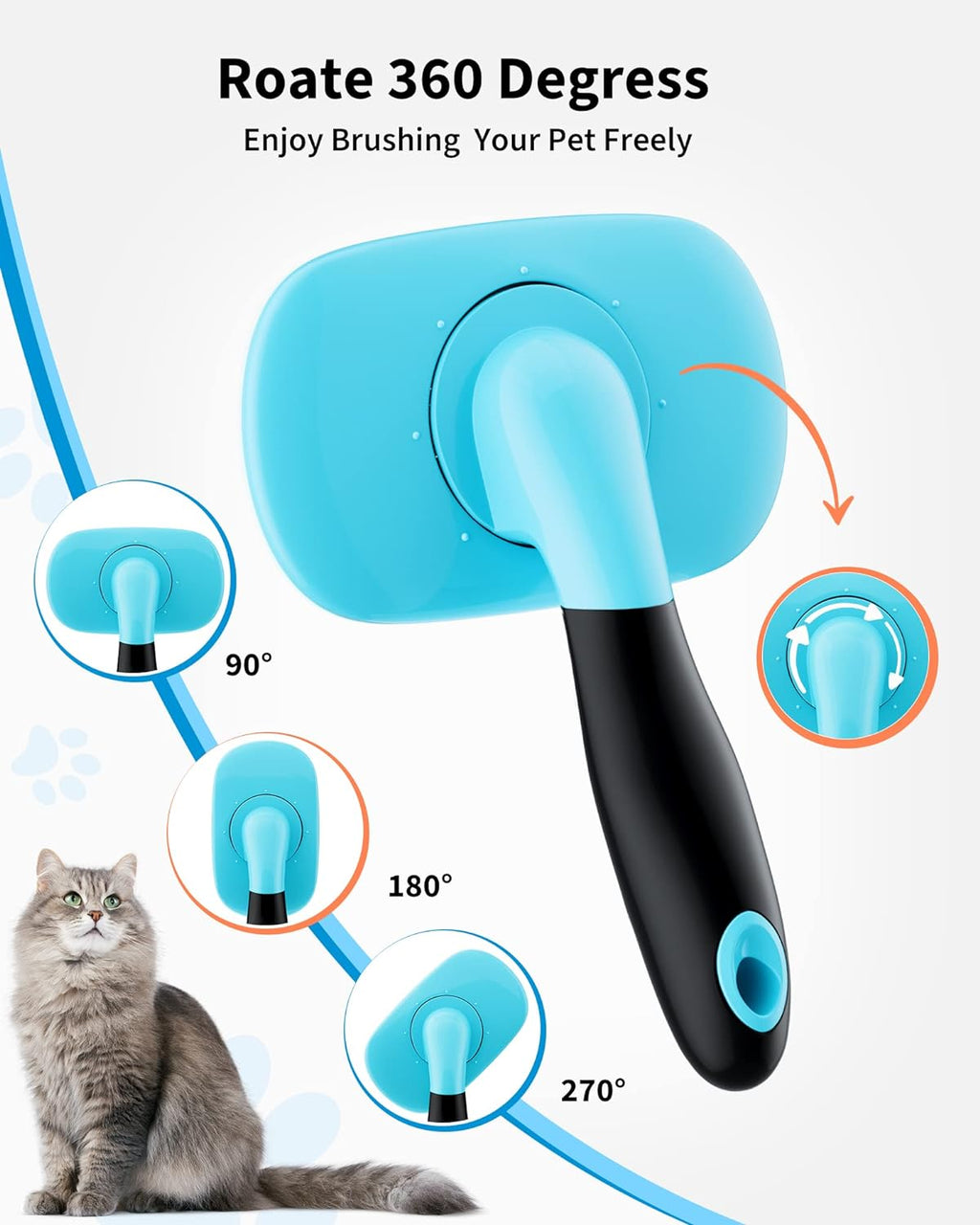 Pet Deshedding Grooming Brush