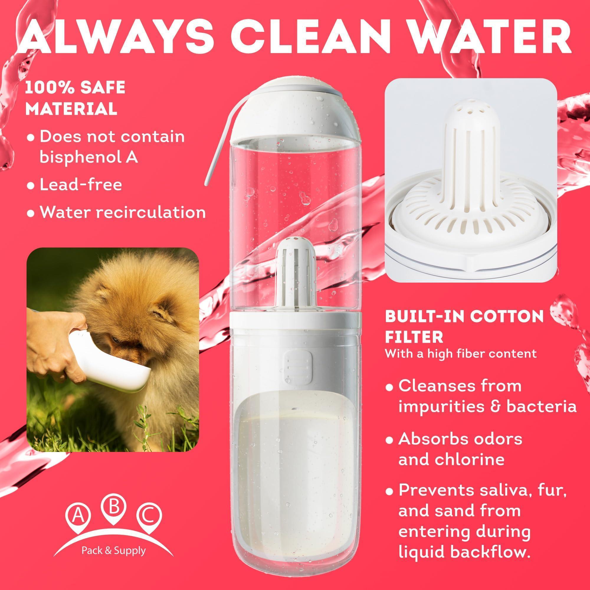 12 oz Portable Dog Water Bottle