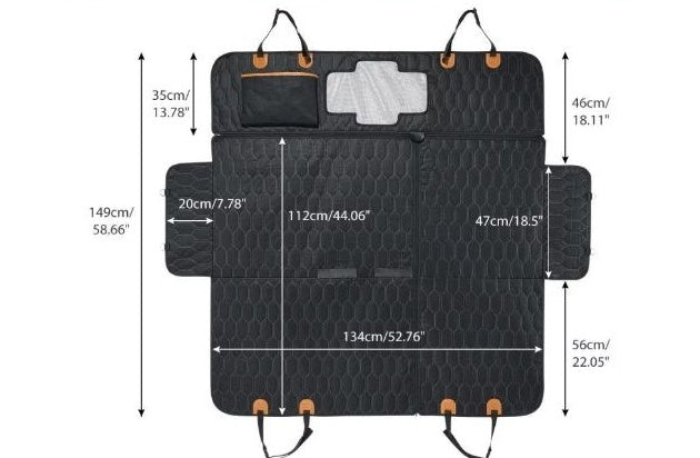 3-in-1 Machine-Washable Pet Car Mat