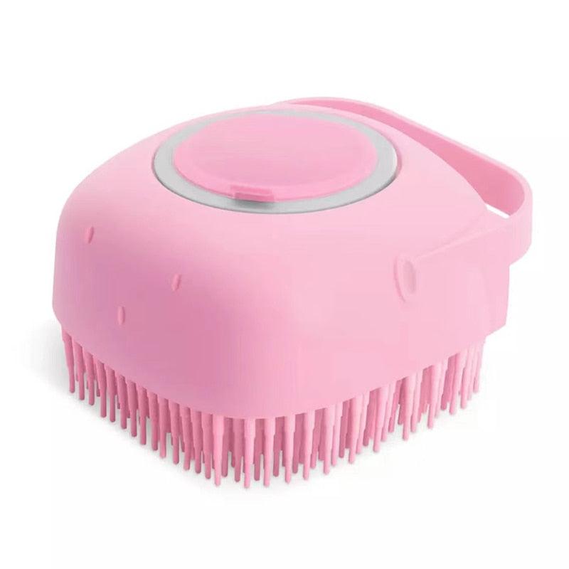 2-in-1 Silicone Pet Bath & Shampoo Brush