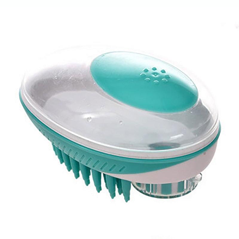 2-in-1 Silicone Pet Bath & Shampoo Brush