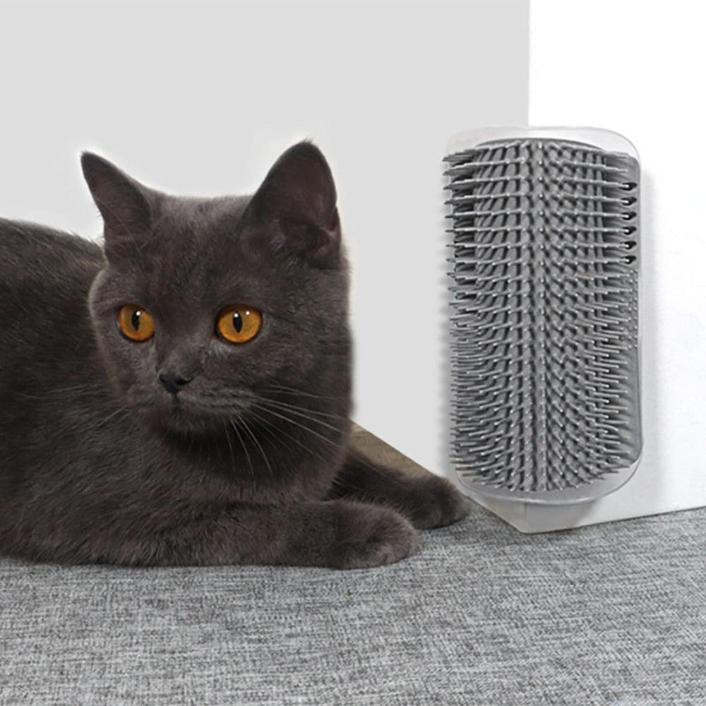 Wall-Mounted Cat Grooming & Massage Brush