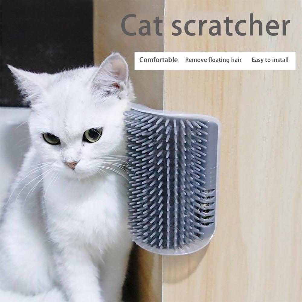 Wall-Mounted Cat Grooming & Massage Brush
