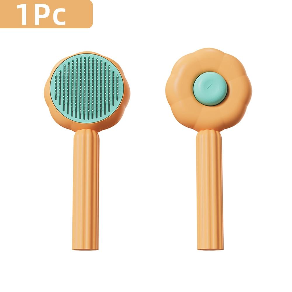 Self-Cleaning Pet Grooming Brush