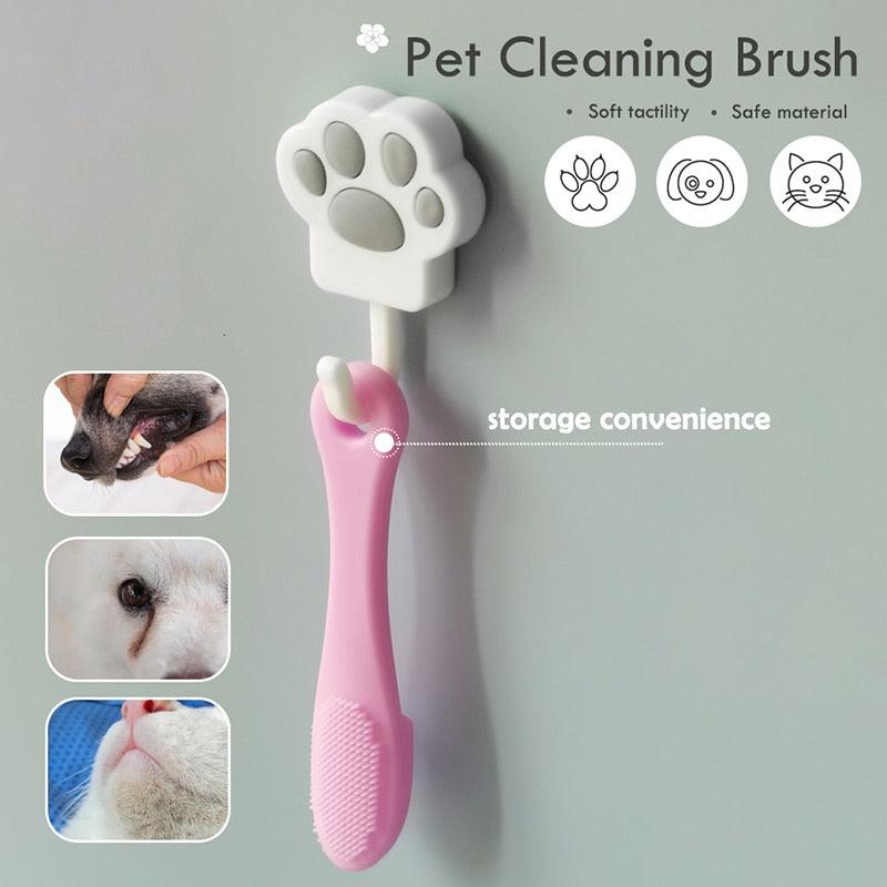 Soft Silicone Pet Cleaning & Dental Brush