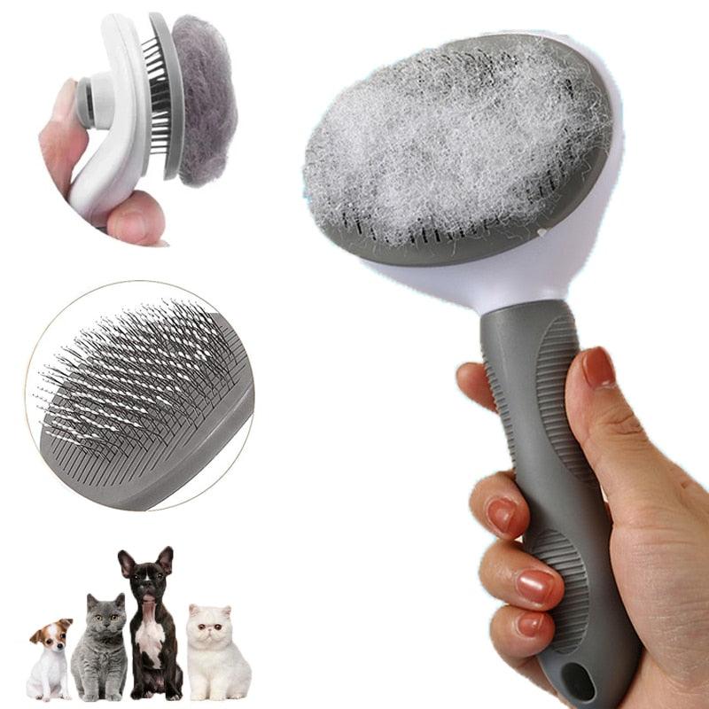 Self-Cleaning Slicker Brush for Dogs & Cats