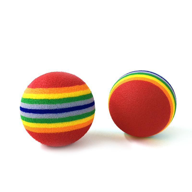 Rainbow Interactive Cat Ball Toy Set