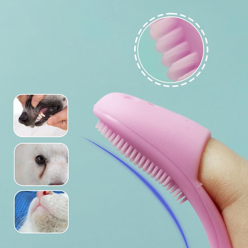 Soft Silicone Pet Cleaning & Dental Brush