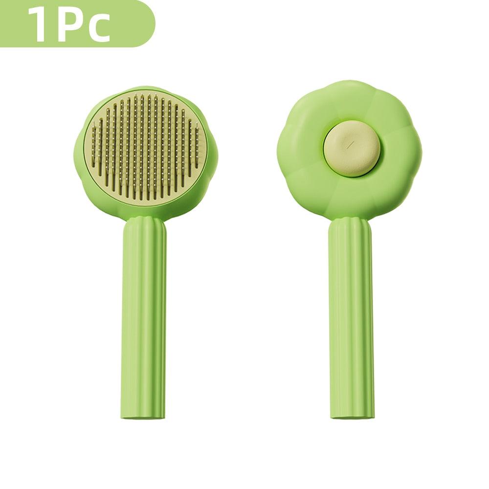 Self-Cleaning Pet Grooming Brush
