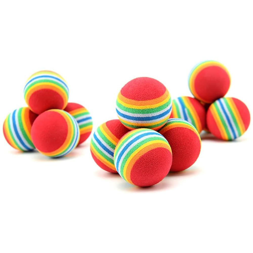 Rainbow Interactive Cat Ball Toy Set