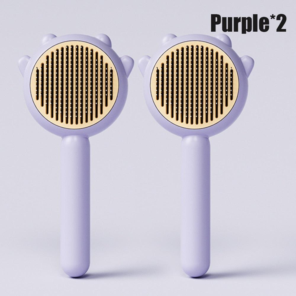 Self-Cleaning Pet Grooming Brush