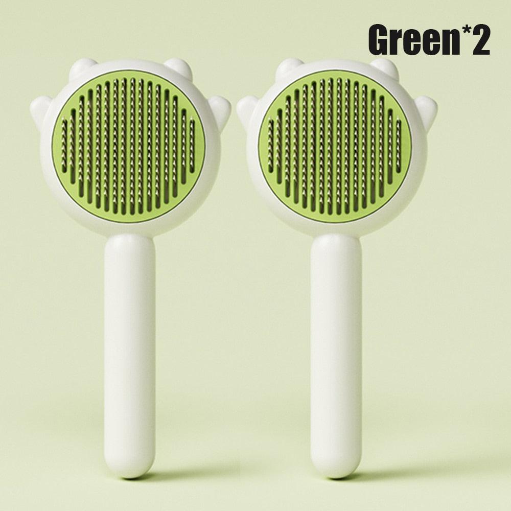 Self-Cleaning Pet Grooming Brush