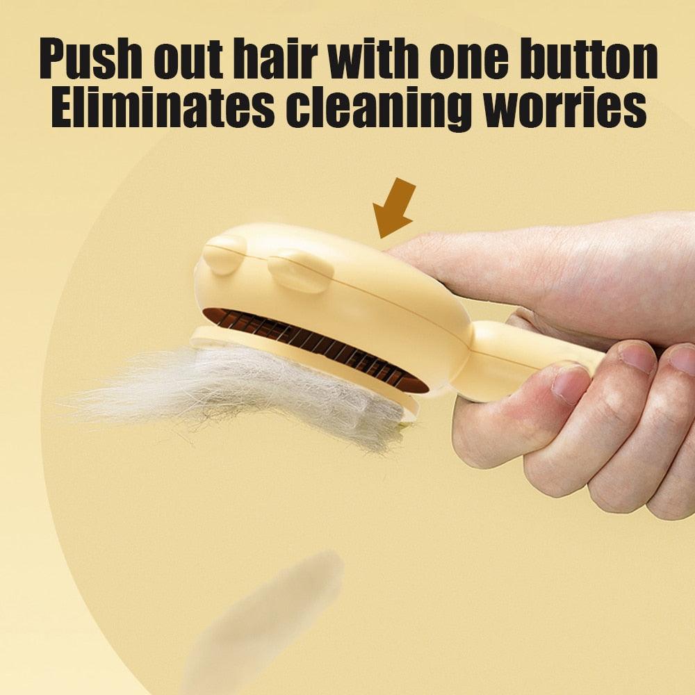 Self-Cleaning Pet Grooming Brush