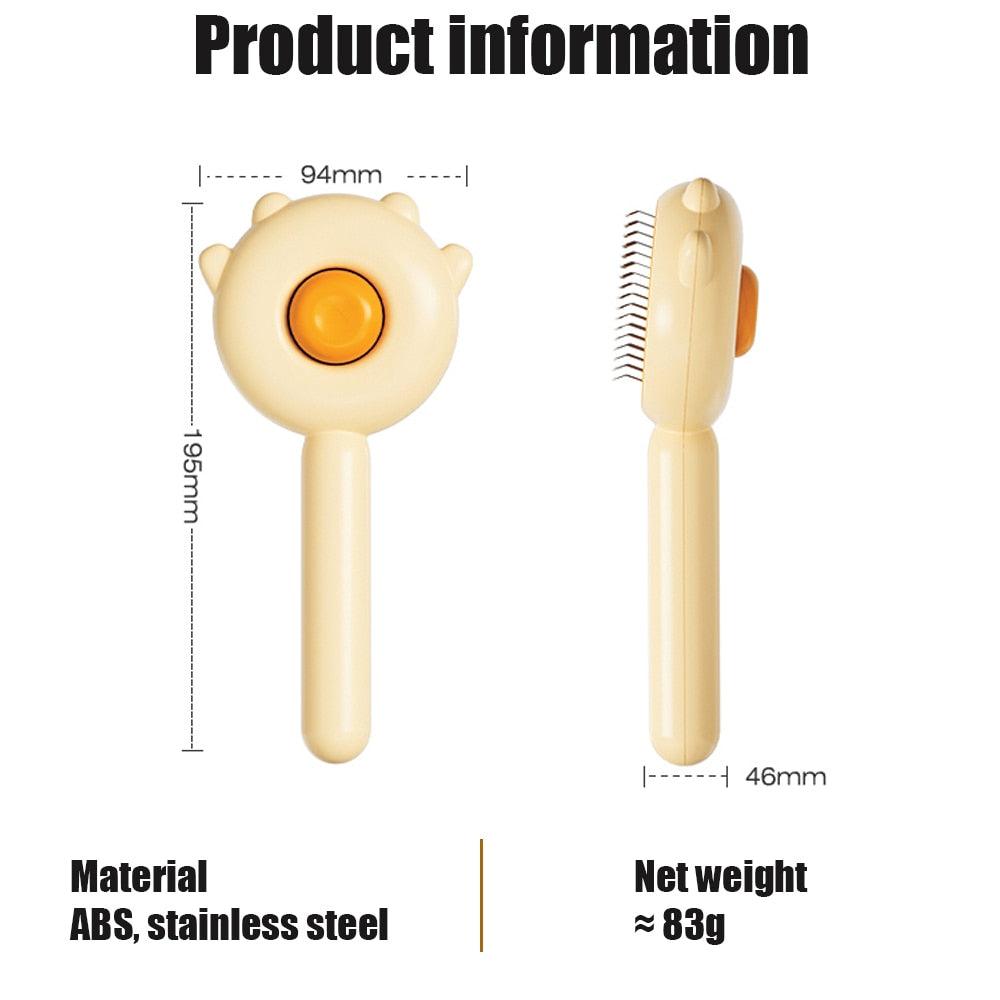 Self-Cleaning Pet Grooming Brush