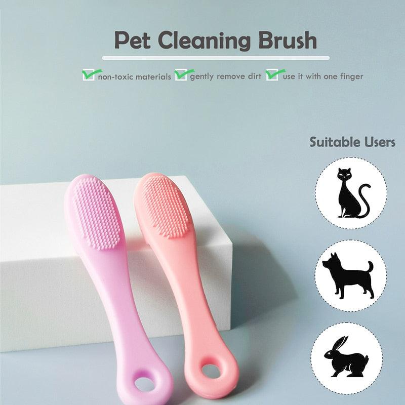 Soft Silicone Pet Cleaning & Dental Brush