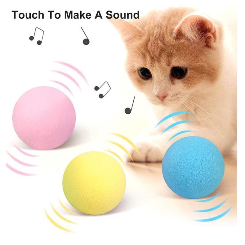 Interactive Chirping Cat Ball Toy