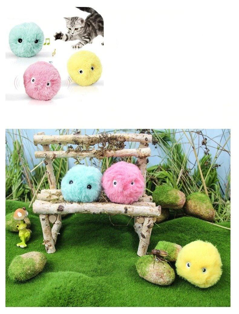 Interactive Chirping Cat Ball Toy