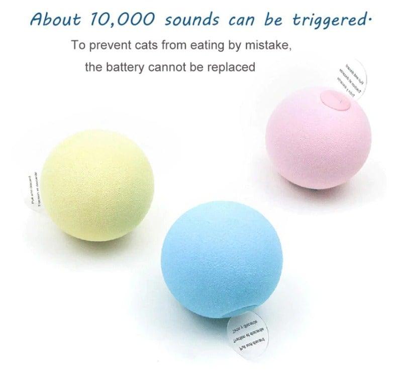 Interactive Chirping Cat Ball Toy