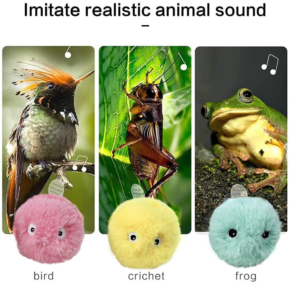 Interactive Chirping Cat Ball Toy
